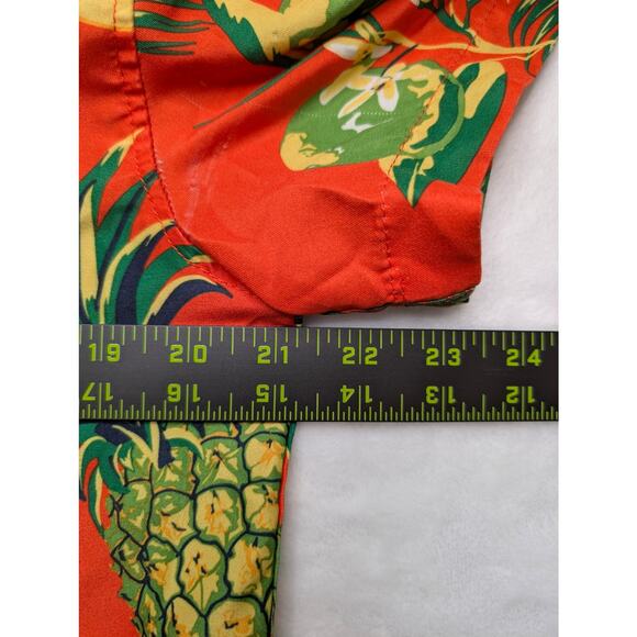 South Pole Mens Hawaiian Button Down Shirt - Medium Pineapple Banana Tropical - Picture 6 of 9